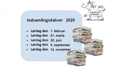 Datoer for avisindsamling 2020